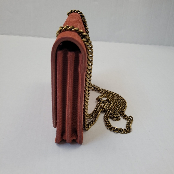 Madewell Rust Corduroy Crossbody Bag with Gold Chain - Picture 6 of 12